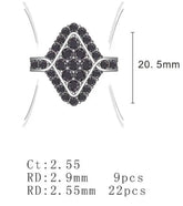 Sterling Silver Semi Mount Ring Setting Round RD 2.9mm - Syzjewelry